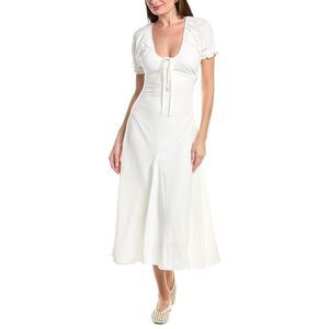 Ipponelli Womens  Midi Dress, White